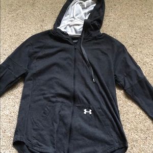 Loose under armour zip up